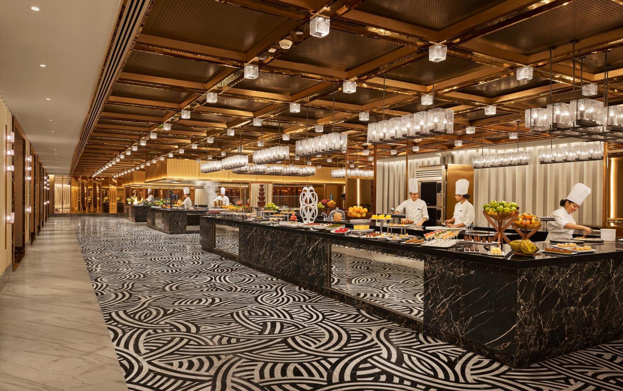 แกรนด์ ไฮแอท มุมไบ Hotel ภายนอก รูปภาพ The buffet at the hotel